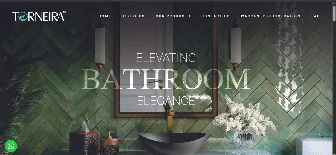 Torneira Bath — Brand Website developed by Metvanta